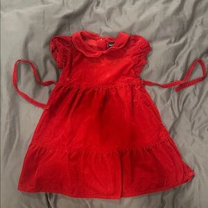 Ralph Lauren deep red Corduroy Dress 2T